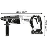 Bosch Professional Akku-Bohrhammer GBH 18V-26 D Professional solo, 18Volt blau/schwarz, ohne Akku und Ladegerät