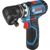 Bosch Professional Akku-Bohrschrauber GSR 12V-15 FC Professional, 12Volt blau/schwarz, 2x Li-Ionen Akku 2,0Ah, in L-BOXX