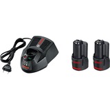 Bosch Professional Akku-Bohrschrauber GSR 12V-15 FC Professional, 12Volt blau/schwarz, 2x Li-Ionen Akku 2,0Ah, in L-BOXX