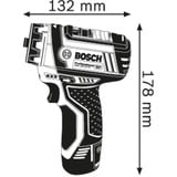 Bosch Professional Akku-Bohrschrauber GSR 12V-15 FC Professional solo, 12Volt blau/schwarz, ohne Akku und Ladegerät, in L-BOXX