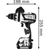 Bosch Professional Akku-Bohrschrauber GSR 18V-110 C Professional solo, 18Volt blau/schwarz, ohne Akku und Ladegerät, L-BOXX