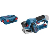 Bosch Professional Akku-Hobel GHO 12V-20 Professional solo, Elektrohobel blau/schwarz, ohne Akku und Ladegerät, in L-BOXX