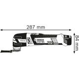 Bosch Professional Akku-Multi-Cutter GOP 12V-28 Professional, Multifunktions-Werkzeug blau/schwarz, ohne Akku und Ladegerät, L-BOXX