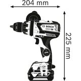 Bosch Professional Akku-Schlagbohrschrauber GSB 18V-110 C Professional solo, 18Volt, Schlagbohrmaschine blau/schwarz, ohne Akku und Ladegerät, L-BOXX