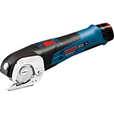 Bosch Professional Akku-Universalschere GUS 12V-300 Professional, Elektroschere blau, ohne Akku und Ladegerät, L-BOXX