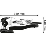 Bosch Professional Exzenterschleifer GET 55-125 Professional blau/schwarz, 550 Watt