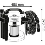 Bosch Professional GAS 18V-10 L, Nass-/Trockensauger blau, ohne Akku und Ladegerät