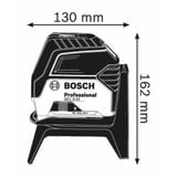 Bosch Professional Kombilaser GCL 2-15 Professional, Kreuzlinienlaser blau/schwarz, Schutztasche