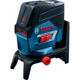 Bosch Professional Kombilaser GCL 2-50 C Professional + RM2 (LBR), Kreuzlinienlaser blau/schwarz, rote Laserlinien, mit Halterung