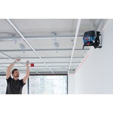 Bosch Professional Kombilaser GCL 2-50 C Professional + RM2 (LBR), Kreuzlinienlaser blau/schwarz, rote Laserlinien, mit Halterung