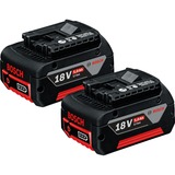 Bosch Professional PRO Starter-Set 18V (2x GBA 18V 5.0Ah + GAL 1880 CV Professional), Ladegerät schwarz, 2x Akku + Ladegerät, AMPShare Alliance
