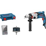 Bosch Schlagbohrmaschine GSB 24-2 Professional blau/schwarz, L-Case, 1.100 Watt