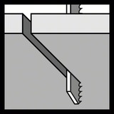 Bosch Stichsägeblatt T 718 BF Flexible for Metal-Sandwich, 180mm 3 Stück