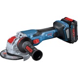Bosch X-LOCK Akku-Winkelschleifer BITURBO GWX 18V-15 C Professional blau/schwarz, L-BOXX, 2x Akku ProCORE18V 5,5Ah
