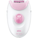 Braun Silk-épil 3 3270, Epiliergerät weiß/himbeere