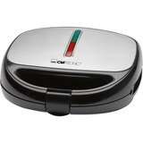 Clatronic ST/WA 3670 3-in-1, Sandwichmaker schwarz/edelstahl