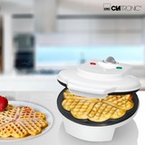 Clatronic Waffelautomat WA 3491, Waffeleisen weiß, 1.200 Watt