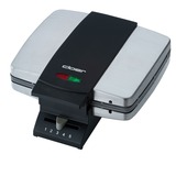 Cloer Brüsseler Waffelautomat 1445, Waffeleisen silber/schwarz, Retail