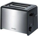 Cloer Toaster 3210 aluminium/schwarz