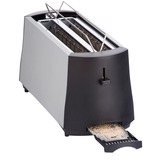 Cloer Toaster 3710 silber/schwarz, 1.380 Watt, für 4 Scheiben Toast