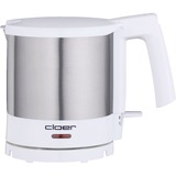 Cloer Wasserkocher 4721 edelstahl/weiß, 1 Liter
