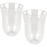 DeLonghi Latte-Macchiato-Gläser (2er-Set), Glas transparent