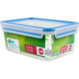 Emsa CLIP & CLOSE Frischhaltedose transparent/blau, 2,3Liter, Großformat