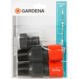GARDENA Profi-System Anschluss-Satz, Anschlüsse schwarz/orange, für Sprinklersysteme oder Pipeline