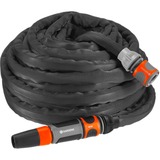 GARDENA Textilschlauch Liano 15m Set grau/orange, 15 Meter