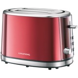 Grundig Red Sense TA 6330, Toaster rot/edelstahl