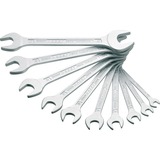 Hazet Doppel-Maulschlüssel-Satz 450N/10, 10-teilig, Schraubenschlüssel SW 6x7 bis 27x32, verchromt