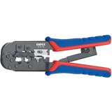 KNIPEX Crimpzange 97 51 10 blau/rot, für RJ-11/12 und RJ-45-Stecker