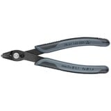 KNIPEX Electronic Super Knips XL ESD, 78 61 140 ESD, Elektronik-Zange grau, mit Öffnungsfeder