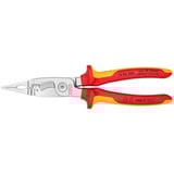 KNIPEX Elektro-Installationszange VDE 13 86 200  schlanke Bauform, geschraubtes Gelenk, VDE-geprüft