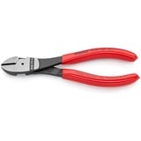 KNIPEX Mini-Zangenset 002072V02, 2-teilig, Zangen-Set rot/schwarz, in Werkzeug-Gürteltasche
