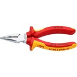 KNIPEX Spitz-Kombizange VDE 0826145 rot/gelb, Griffe isoliert, VDE-geprüft