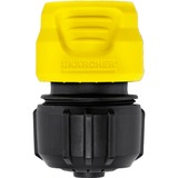 Kärcher Universal-Schlauchkupplung mit Aqua Stop, Schlauchstück schwarz/gelb