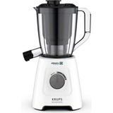 Krups Blendforce 2 in 1 KB42Q1, Standmixer weiß/grau, Entsafter und Standmixer