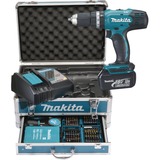 Makita Akku-Schlagbohrschrauber DHP453RFX2, 18Volt blau/schwarz, 2x Li-Ion Akku 3,0Ah, 96-tlg. Zubehör