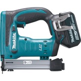 Makita Akku-Tacker DST221RTJ, 18 Volt, Elektrotacker blau/schwarz, MAKPAC Gr.2, 2x Li-Ionen Akku (5,0 Ah)
