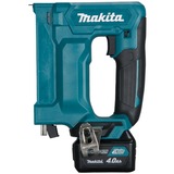 Makita Akku-Tacker ST113DSMJ, 10,8 Volt, Elektrotacker blau/schwarz, MAKPAC, 2x Li-Ionen Akku 4,0Ah