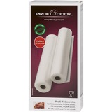 ProfiCook Vakuum-Folienrollen, 2 Stück, 28cm x 6m, Vakuumier-Folien transparent