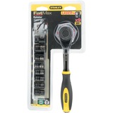 Stanley Umschaltknarre FATMAX Rotator 1/4", Werkzeug-Set schwarz/gelb, 11-teilig