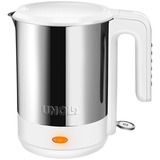 Unold Blitzkocher Edel White, Wasserkocher edelstahl/weiß, 1,5 Liter