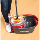 Vileda Wischmop Turbo EasyWring & Clean Box, Bodenwischer schwarz/rot