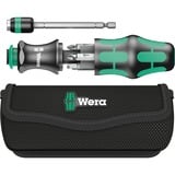 Wera Bit-Satz Kraftform Kompakt 20 mit Tasche schwarz/grün, inkl. Steckgriff und Verlängerung, 1/4"