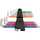 Wera Winkelschlüsselsatz 3950 SPKL/9 SM, Schraubendreher Edelstahl, mit Halteclip