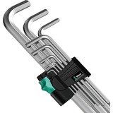 Wera Winkelschlüsselsatz 950 PKLS/9 SM, 9-teilig, Schraubendreher chrom, mit Halteclip