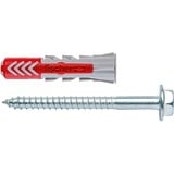fischer Dübel DUOPOWER 6x50 S PH LD hellgrau/rot, 50 Stück, mit Schraube