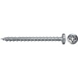 fischer Spanplattenschraube Power-Fast II 6,0x70 Panhead 50 Stück, Vollgewinde, verzinkt
